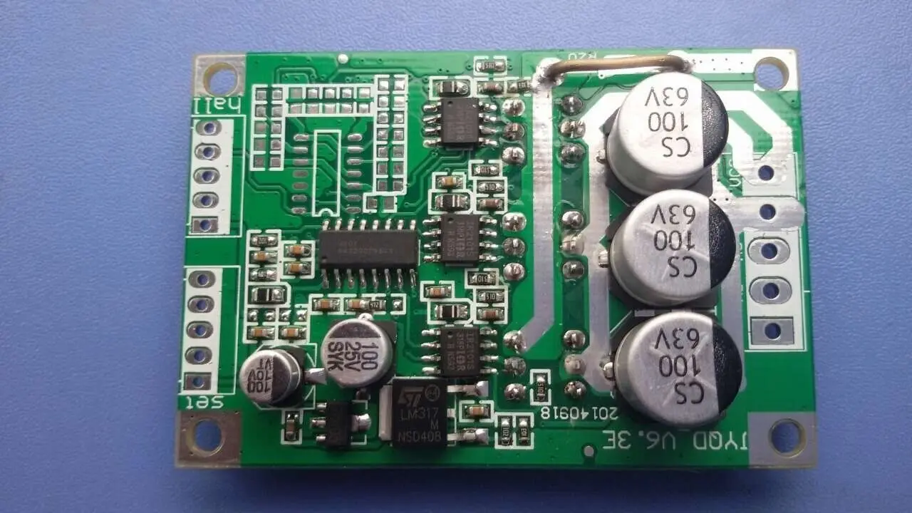 DC 12V 24V 36V 500W бесщеточный контроллер двигателя Холла сбалансированная плата