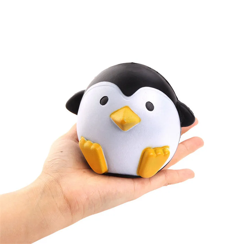 Лидер продаж, 12 см, мягкий стрейчевый милый пингвин, медленно поднимающийся, восстанавливает забавную игрушку для подарка