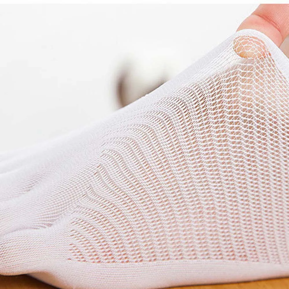 Модные летние тонкие тапочки с пятью пальцами; женские невидимые носки; Потрясающие носки с пятью пальцами