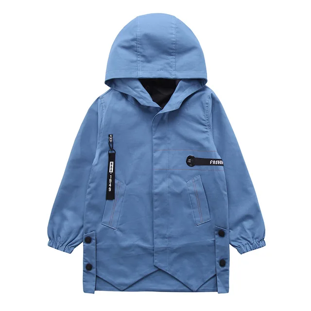 Buy Boys Spring Jacket 2018 New Long Sleeve Hooded Coat Solid Kids Windproof