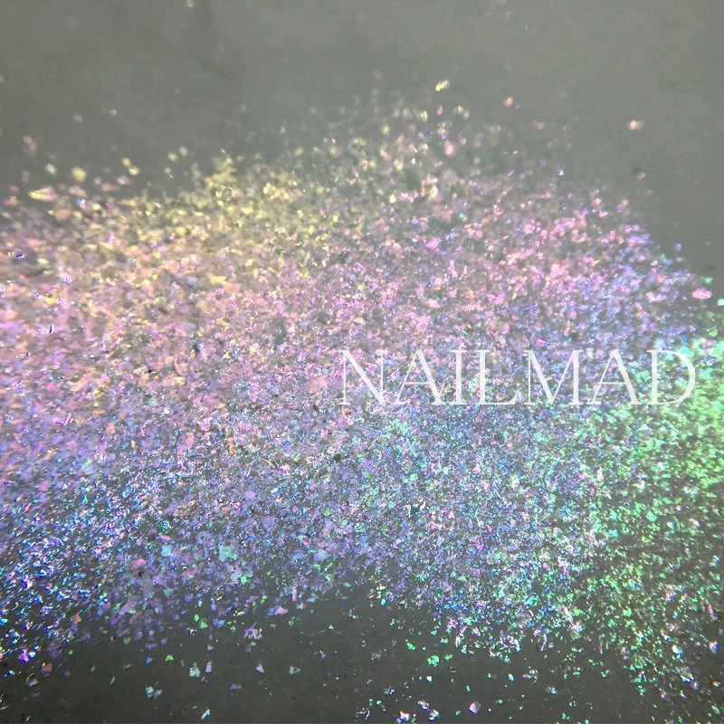 3ml/box Chrome Flakes Bling Nail Flecks Powder Nail Art Glitter Dust Galaxy Glitter Powder Solvent Resistant Glitter