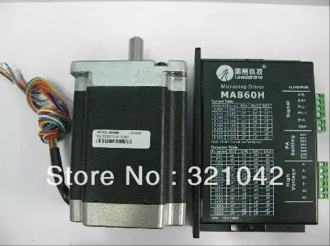 

Leadshine NEMA34 2 Phase stepper Motor 8.5N.m hybrid stepping motor 86HS85+MA860H (DMA860H) 85kgf.cm stepper motor with 8 wire