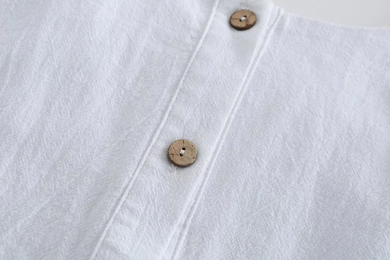 Forefair Sexy jumpsuit Shorts White Ruffles (13)