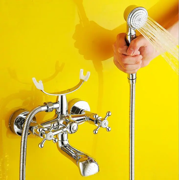 Free Shipping New Luxury Beautiful Hot and cold device Polished Chrome