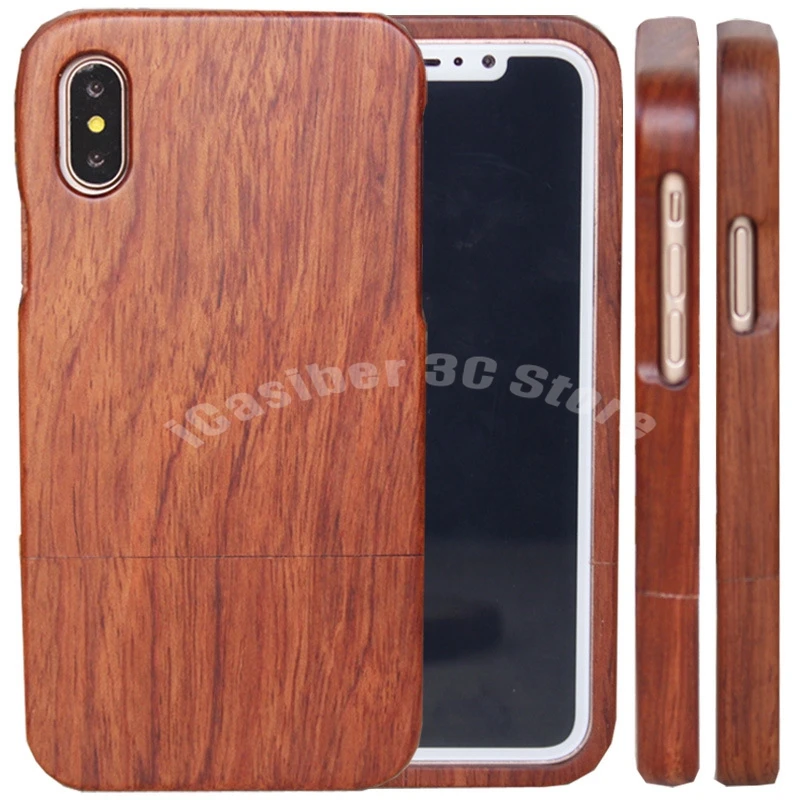 10pcs iCasiber Wood Case for iPhone 5 5S SE 6 6S 7 8 X Plus Wooden Cover 100% Retro Natural Real Bamboo Carving Back | Мобильные
