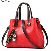 FanFine bags for women shoulder bag Female Tassel Pendant ladies Handbag Lady Patchwork tote Messenger bags