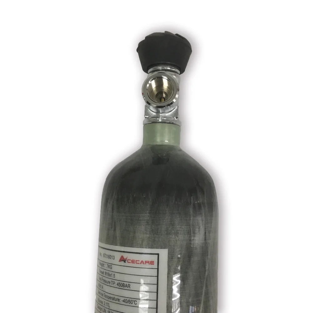 New PCP Condor 2.17L EN12245 300bar 4500psi Mini SCUBA Tank Gas Cylinder Carbon Fiber With Valve Drop Shipping 2018 New PCP Condor 2.17L EN12245 300bar 4500psi Mini SCUBA Tank Gas Cylinder Carbon Fiber With Valve Drop Shipping 2018