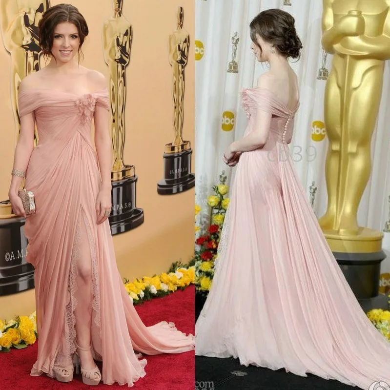 Off Shoulder Chiffon And Lace Por Anna Kendrick Oscar 2010 Off Shoulder Chiffon And Lace Por Anna Kendrick Oscar 2010 Celebrity Inspired Dresses Evening In From Weddings Events On