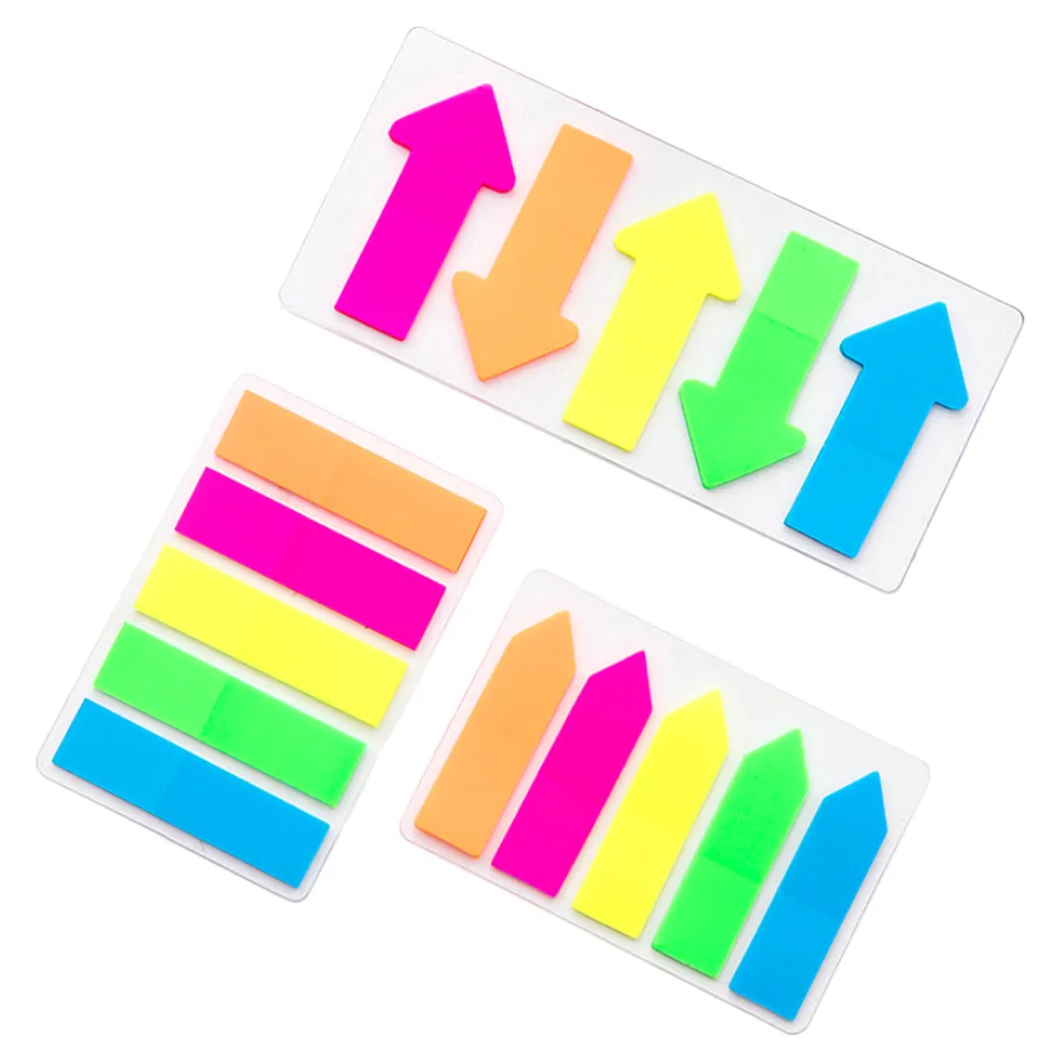 3 Packs De Marqueurs De Page Créatifs Onglets Colorés Drapeaux Notes De Mémo Mémorisées De