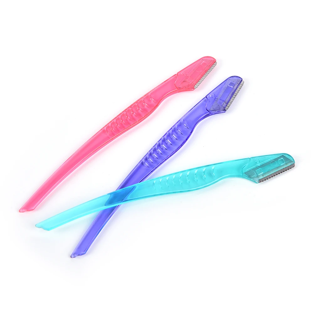 3 Pcs Hot Fashion Women Eyebrow Trimmer Blade Knife Shave Armpit Razor Body Hair Remover Knife Beauty Makeup Tools