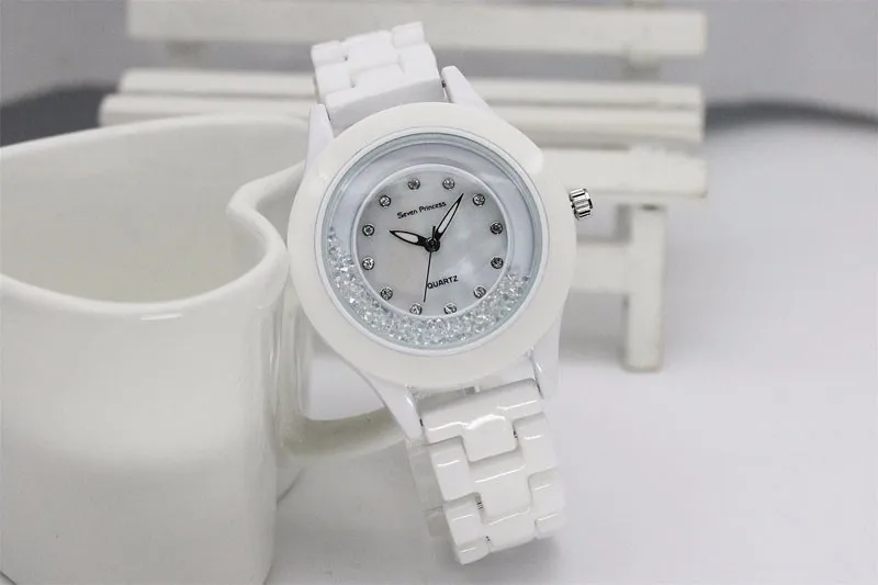 Роскошные модные женские часы платье керамические женские часы белые простые кварцевые наручные часы Подарки для студентов часы Relogio Feminino