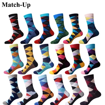 

Match-Up Argyle Sock Men's Combed Ctton Socks Wedding Gifts US size(7.5-12)