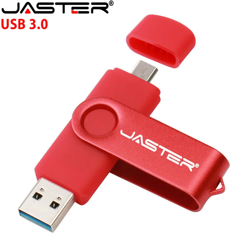 Флэш накопитель JASTER USB 3 0 для смартфона металлическая ручка 64 ГБ флэш 32 8 OTG внешнее