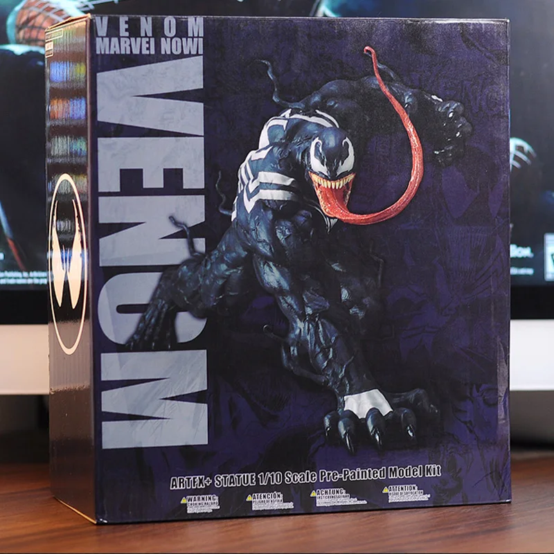 Tanie Marvel Avengers niesamowite Spiderman Venom rysunek zabawki ARTFX 1 10 skala statua wstępnie malowane zestaw modeli do składania Brinquedos figurki prezent