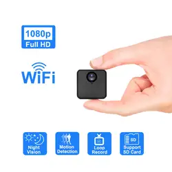 Wi-Fi Камера мини 1080 P Invisibl Ночь Версия цикл видео Регистраторы Беспроводной IP Cam домашний монитор обнаружения движения мини-видеокамеры