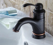 Black Oil Rubbed Brass Bathroom Faucet Basin Mixer Bathroom Tap Bathroom Sink Basin Mixer Tap Nhg022 black bathroom sink washbasin bath set faucet mixer taps square gold tempered glass oil rubbed bronze bathroom basin tap set
