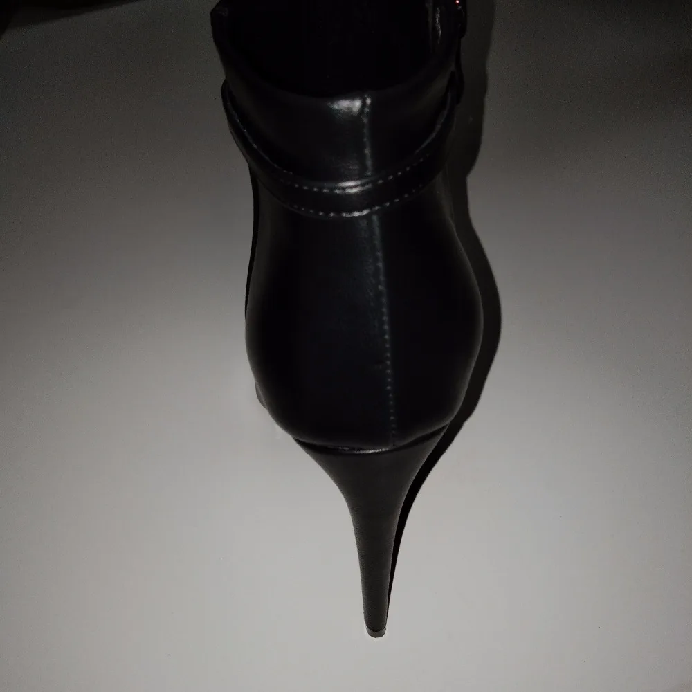 Женские полусапожки на высоком каблуке; женская обувь на высоком каблуке с открытым носком; Летняя женская обувь на очень высоком каблуке; Черные ботильоны;