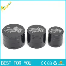 4 Layers Alloy grinder Metal Tobacco Crusher Hand Muller Smoke Herbal Herb Grinder as a tube or tobacco pipe smoke accessory