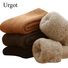 Urgot 5 пар мужских шерстяных носков супер толстые мериносовые шерстяные носки с изображением кролика против холодного снега русские зимние теплые забавные счастливые мужские носки