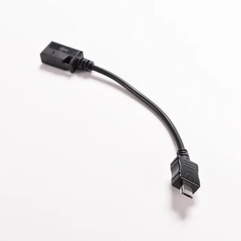 

1PC/lot 17cm Micro USB Male To Mini USB Female Data Sync Charging Adapter Cable Black Male To Female USB Cable