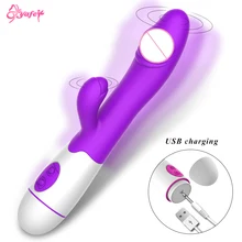 Electric 30 Speeds Vibrating Dildo Sex Toys for Women Rabbit Vibrator Vagina Clitoris Female Massager Masturbation Sex Products