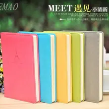 Милый кавайный блокнот, ПУ искусственная кожа, дневник, Проволочная вязка, планировщик, прекрасный дневник для детей, расписывать школьные принадлежности