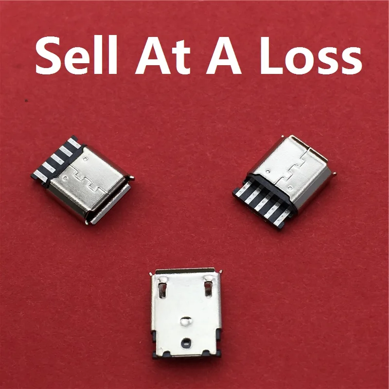 

10pcs/lot Micro USB 5pin Female Socket G33 Connector Welding Type for Tail Charging Mobile Phone Free Shipping