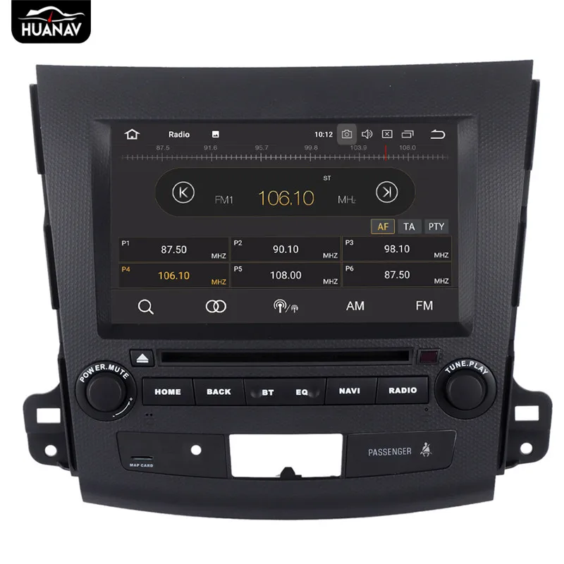 Автомобильный DVD плеер на Android 8 GPS навигатор для Mitsubishi Outlander 2006 2012 Peugeot 4007