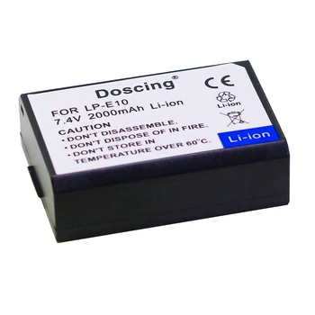 

Doscing 2.0Ah LP-E10 LPE10 Rechargeable Camera Battery For Canon EOS 1100D 1200D Kiss X50 X70 Rebel T5 for T3 EOS1100D EOS1200D
