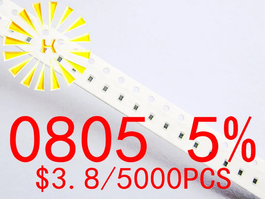 0805 5% чиповые резисторы 0 01-0 1 R 5000-R 0R 1R-10M 1/8 Вт SMD резистор x шт. | Электронные