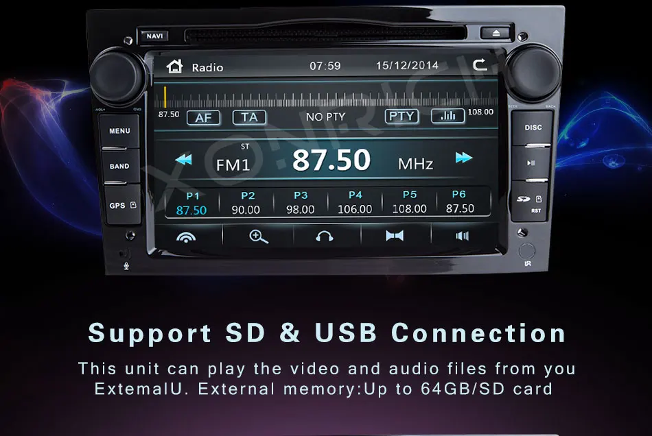 Sale AutoRadio 2 Din Car DVD Multimedia For Opel Zafira b Astra H J Vectra C B Corsa D C G Meriva B Vivaro AntaraGPS Navigation Audio 5