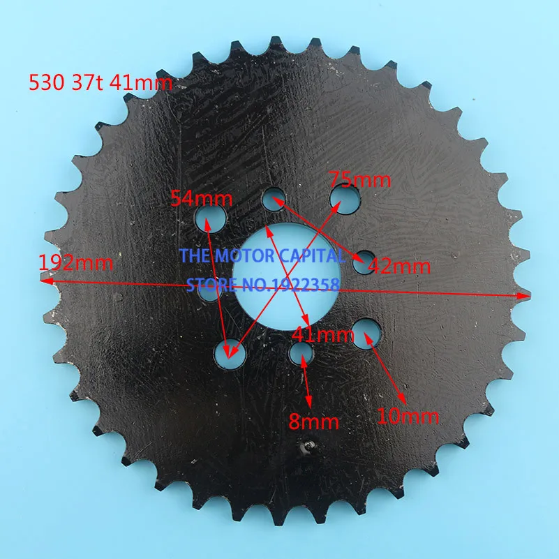 Dentada de Engrenagem da Roda High Performance Dente 41mm Placa Cadeia Roda Traseira Fit Atv Quad Moto go Kart Motor 530 37