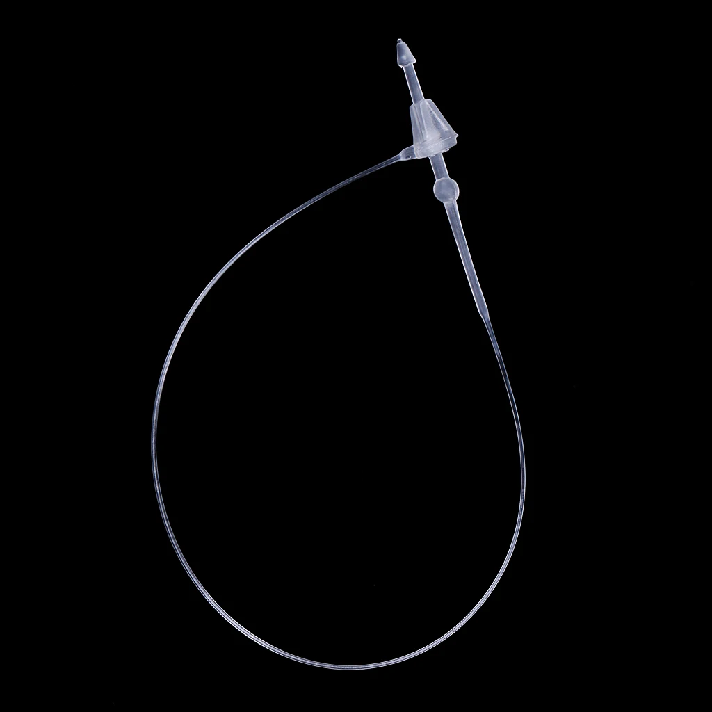 Plastic Hang Tag String Snap Lock Fastener Hand Use Tagging Supplies 8cm