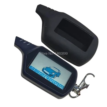 

B9 2-way LCD Remote Control Keychain + Silicone Key Case for Russia Two Way Car Alarm System StarLine Twage B9 KGB FX-7 FX7 FX 7