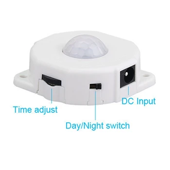 

CLAITE Very Sensitivity DC12V-24V Multifunctional PIR Human Motion Detector Sensor Time Delay Switch for LED Lighting 2019