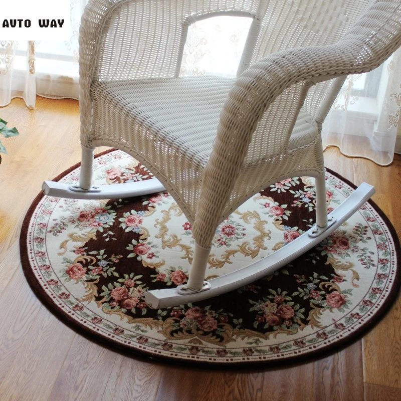 avrupa yuvarlak mat bilgisayar sandalye hali sepet hasir asili sallanan sandalye hali yatak odasi basucu kilim ucretsiz kargo bedside rug round matchair carpet aliexpress