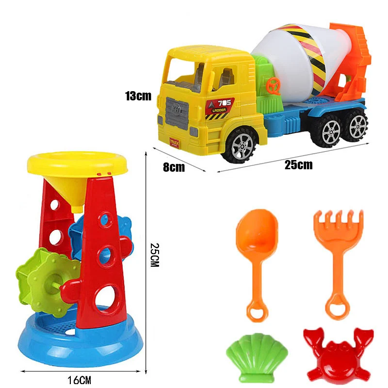 price reduction  MYHOESWD Summer Baby Beach Toys Sandbeach Wheel Watering Outdoor Beach Play Bath Toys For Children 