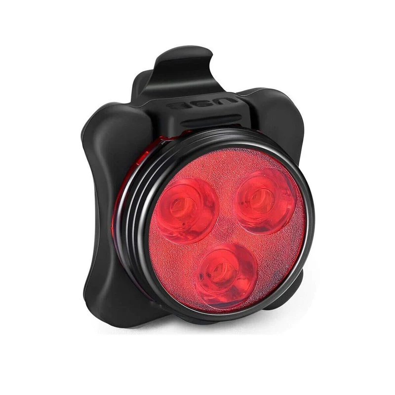 Водонепроницаемый USB Перезаряжаемый велосипедный фонарь велосипедный передний светильник красный задний велосипедный светильник для горного шлема Головной фонарь luces bicicleta - Цвет: Красный