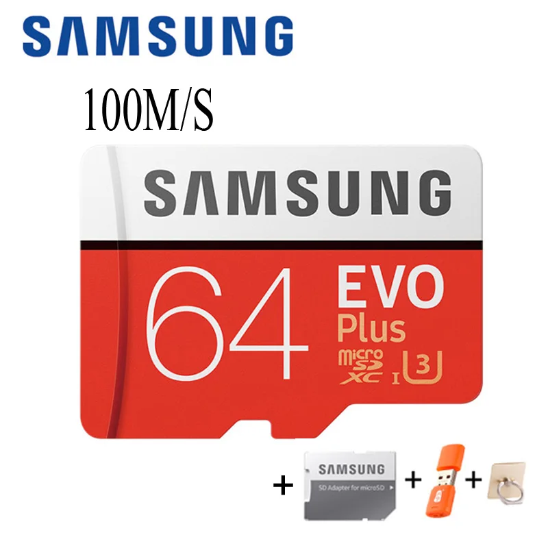 SAMSUNG 32 ГБ Micro SD картао sd 64 Гб карта памяти класс 10 128 ГБ microSDXC U3 UHS-I 256 ГБ TF карта HD для смартфонов планшетов и т. Д - Емкость: 64 ГБ