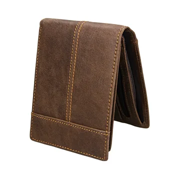 

Ultra Thin New Design Mens Genuine Leather Wallet Magic Wallets And Zipper Coin Purse Plastic Credit Card Case Holder Coin Pouch