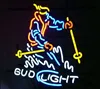 Custom Bud Light Snow Skier Glass Neon Light Sign Beer Bar