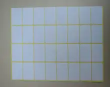 

15 Sheets/1680 stickers 10x20 mm New White colour Square design Blank Sealing sticker DIY gift package label paper stickers