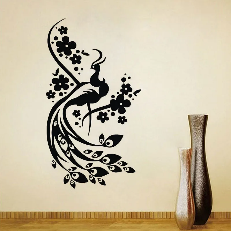Vinyl Wall Sticker Art Peacock Wall Decal Children S Bedroom Words Phrases Decals Stickers Vinyl Art Home Garden