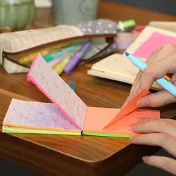 1 упак. 150 листов 5 цветов X 30 листов Flip Sticky Note Memo Pads самоклеящиеся 76x101 мм 3 "x 5" Deli 7150