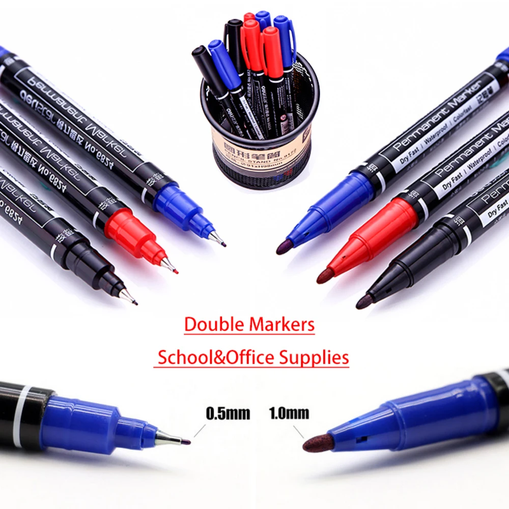 3 colors fabric paint marker pens twin marker oil paint good