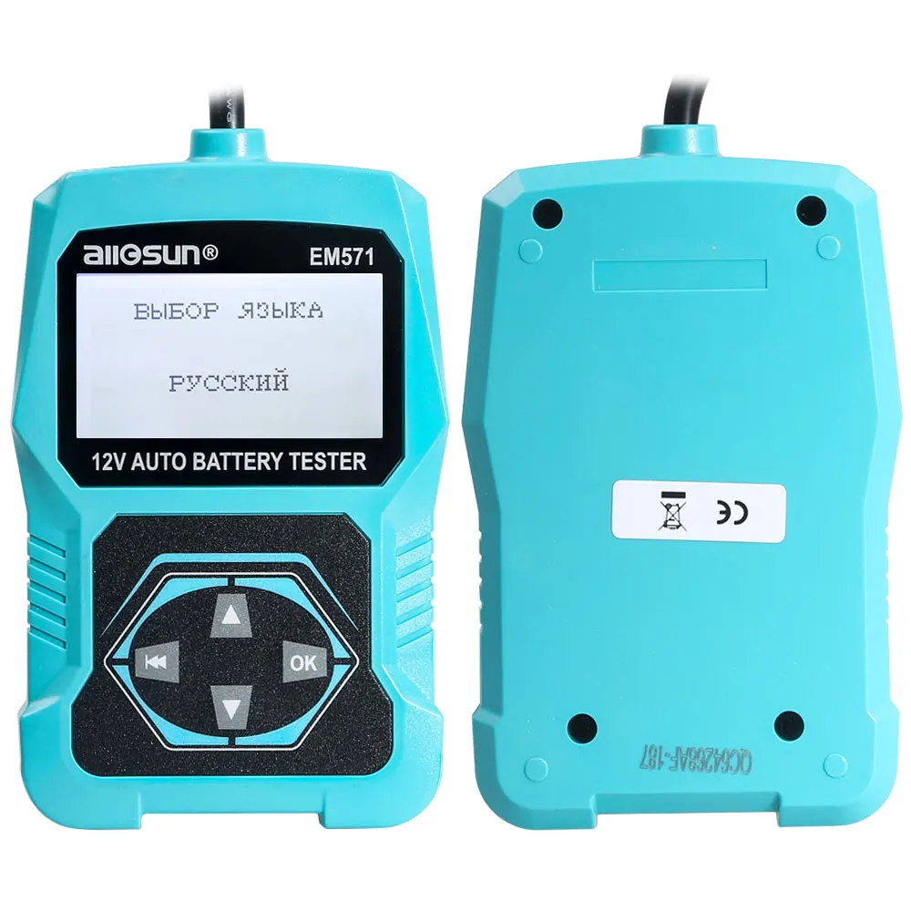 ALL-SUN EM571 12 в автомобильный тестер батареи 3 в 1 Многофункциональный контрольный метр Цифровой Анализатор диагностический