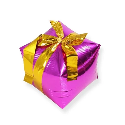 Радужные Конфеты Пончик леденец Подарочная коробка воздушный шар из фольги шар украшения с днем рождения конфеты бар вечерние принадлежности детские игрушки - Цвет: 1 gift box rose pink
