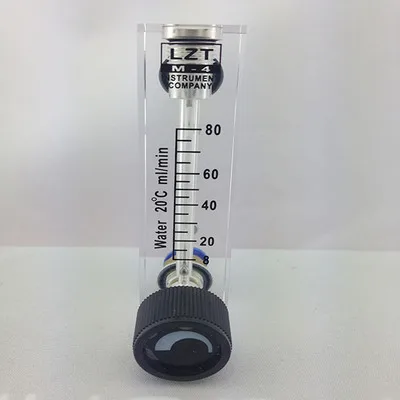 

LZT-4T 8-80ml/min Square Panel Type liquid Flowmeter Flow Meter rotameter LZT4T Tools Flow Measuring