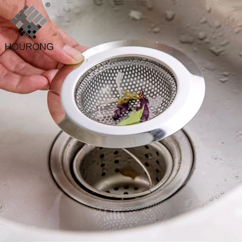 

1PC Stainless Steel Sewer Filter Bathroom Drain Outlet Kitchen Sink Filters Anti Clogging Floor Drain Net Kitchen Accessories
