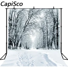 Capisco зимняя фотография Фон Снежный лес фотография Фон пустыня Фото фоны для фотостудии виниловый реквизит